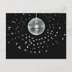 Mörk Disco Boll Vykort