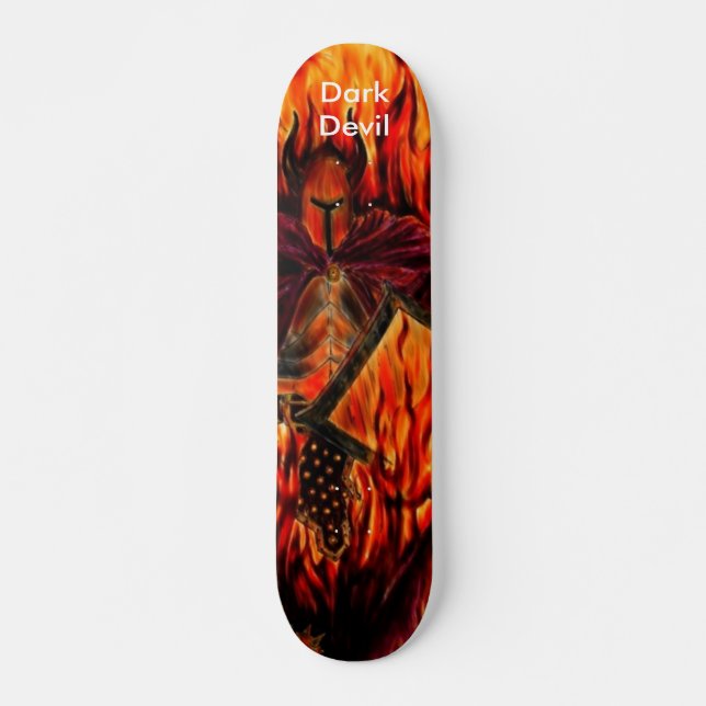 Mörk djävulen skateboard bräda 20,5 cm (Framsida)