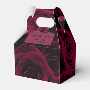 Mörk djupt röd magenta burgundy ro presentaskar