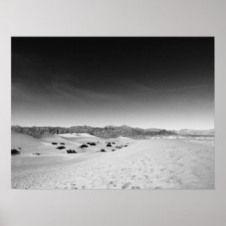 Mörk Död Valley Sand Dunes Poster