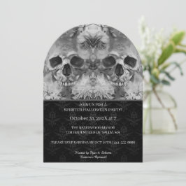 Mörk Döskallar Halloween fest Inbjudningar