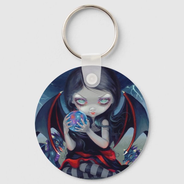 "Mörk Dragonling"-nyckelkedja Nyckelring (Framsida)