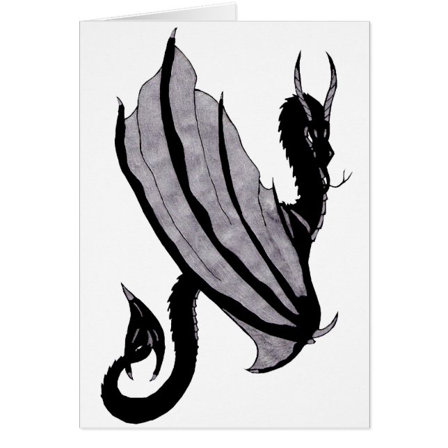 Mörk drake OBS kort (Framsidan)
