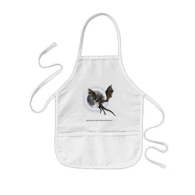 Mörk Drakon Barnförkläde (Framsidan)