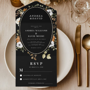 Mörk & dyster blomsterglas romantisk boho bröllops
