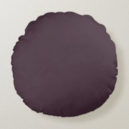 Mörk Eggplant Chic Calming Brinjal Pillow Rund Kudde