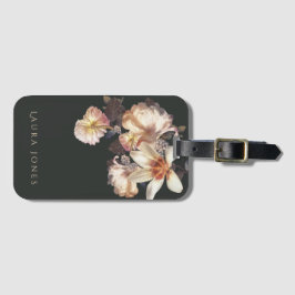 Mörk Elegance Blommigt Ipad cover Protection Bagagebricka