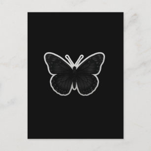 Mörk Elegans Fjäril Inbjudan Vykort
