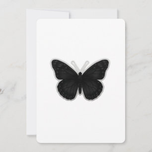 Mörk Elegans Fjäril Inbjudningar