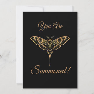 Mörk Elegans-Svart & Guld Inbjudningar