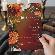 Mörk Elegant, sommartid, Blommigt Bröllop