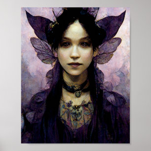 Mörk Elf 2 Goth Gothic Fantasy Art Poster