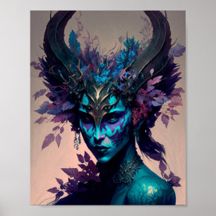 Mörk Elf Fantasy Art Poster