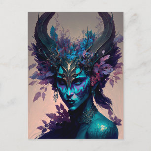 Mörk Elf Fantasy Art Vykort
