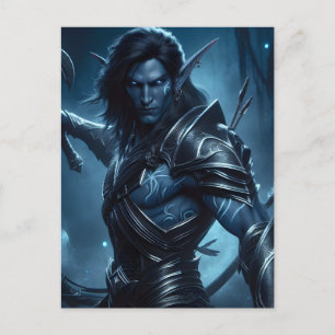 Mörk Elf-Redot i Battle Vykort