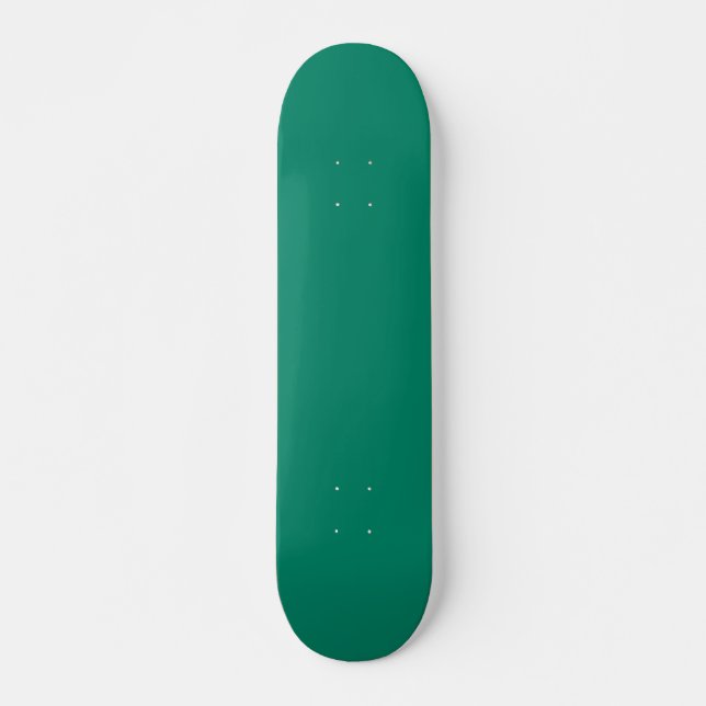 Mörk Emerald Grönt Blue Solid Färg Design Mini Skateboard Bräda 18,5 Cm (Framsida)