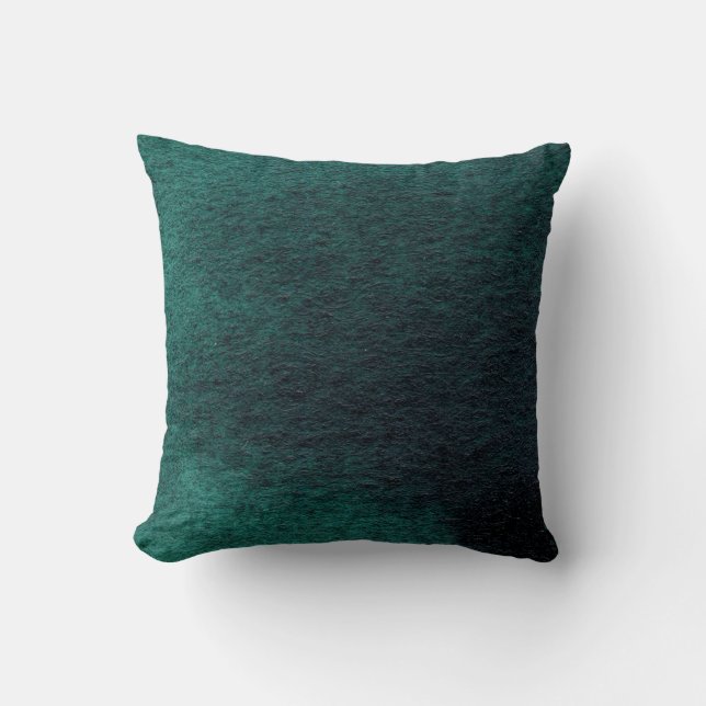 Mörk Emerald Grönt Färg Cushion Kudde (Framsida)