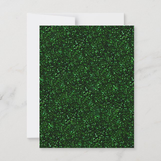Mörk Emerald Grönt Glitter (Framsida)