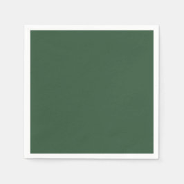 Mörk Emerald Grönt Solid Färg Pappersservett