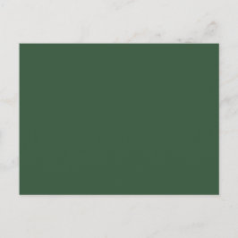 Mörk Emerald Grönt Solid Färg Vykort