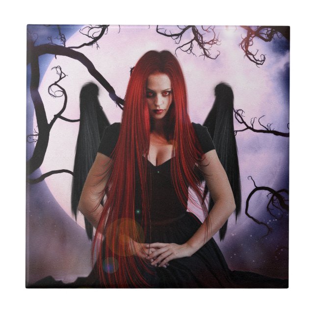 Mörk Enchantress Kakelplatta (Framsidan)