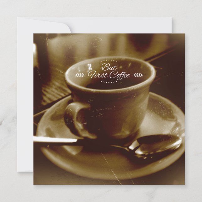 Mörk espresso - grunge kaffeoffert (Framsida)