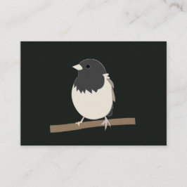 Mörk-Eyed Junco Bird Art Visitkort
