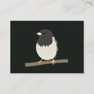 Mörk-Eyed Junco Bird Art Visitkort
