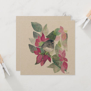 Mörk Eyed Junco Bird Card Kort