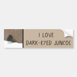 Mörk-Eyed Junco-målning - originalbild av fågla Bildekal