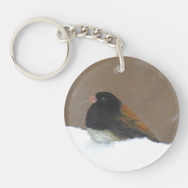 Mörk-Eyed Junco Painting - Original Bird Art (Framsidan)