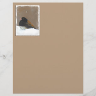 Mörk-Eyed Junco Painting - Original Bird Art