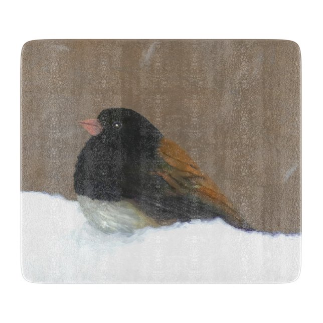 Mörk-Eyed Junco Painting - Original Bird Art (Framsidan)