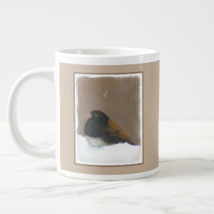 Mörk-Eyed Junco Painting - Original Bird Art Jumbo Mugg