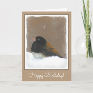 Mörk-Eyed Junco Painting - Original Bird Art Kort