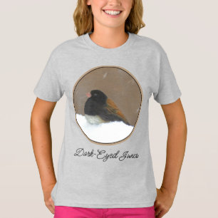 Mörk-Eyed Junco Painting - Original Bird Art-Shi T Shirt
