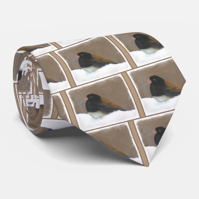 Mörk-Eyed Junco Painting - Original Bird Art Slips (Rullad)