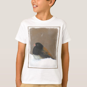 Mörk-Eyed Junco Painting - Original Bird Art T Shirt