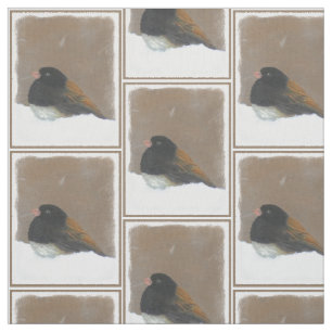 Mörk-Eyed Junco Painting - Original Bird Art Tyg