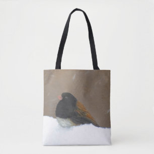 Mörk-Eyed Junco Painting - Original Bird Art Tygkasse