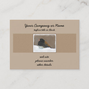 Mörk-Eyed Junco Painting - Original Bird Art Visitkort