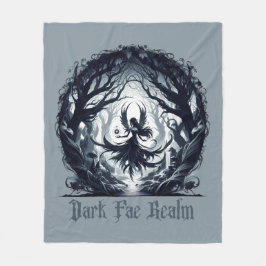 Mörk Fae i magiska skogar Fleecefilt