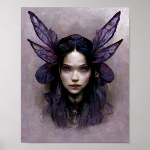 Mörk Fairy 2 Goth Gothic Fantasy Art Poster