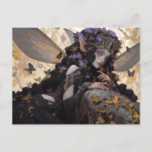 Mörk Fairy Fantasy Art Vykort