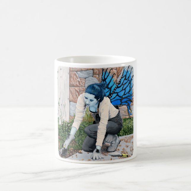 Mörk Fairy Garden Fantasy Art Coffee Mugg (Center)
