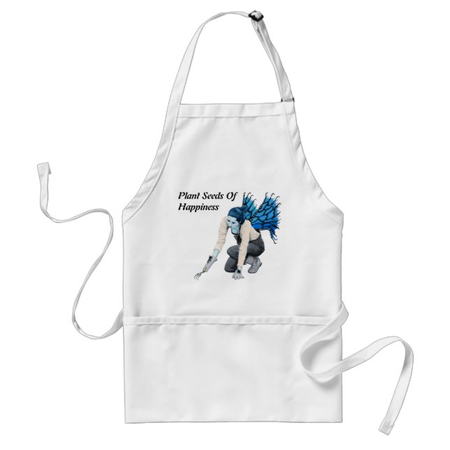 Mörk Fairy Garden Gardener Fantasy Art Apron Förkläde (Framsidan)