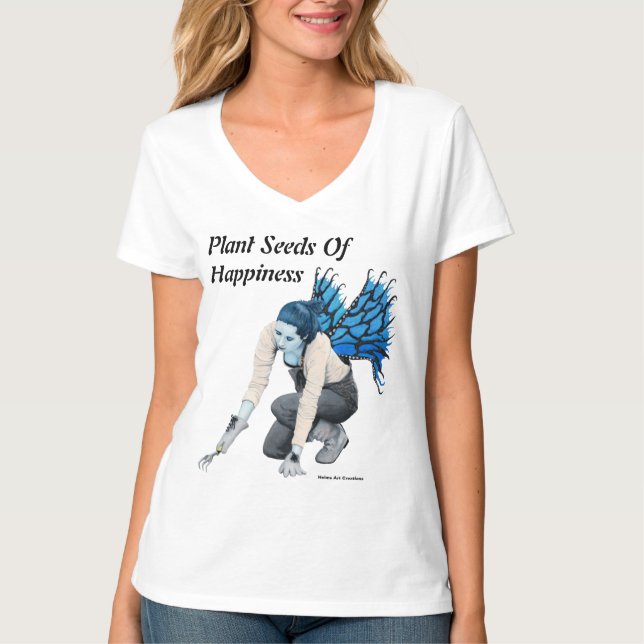 Mörk Fairy Garden Gardener Fantasy Art Shirts T Shirt (Framsida)