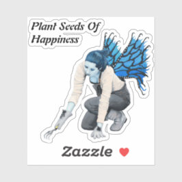 Mörk Fairy Garden Gardener Fantasy Art Sticker Klistermärken