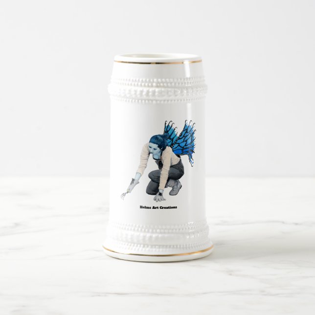 Mörk Fairy Gardener Fantasy Art Beer Stein Sejdel (Center)