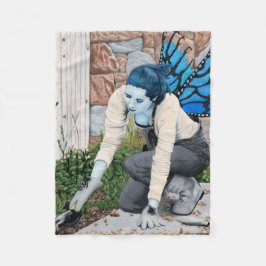 Mörk Fairy Gardener Fantasy Art Fleece Blanket